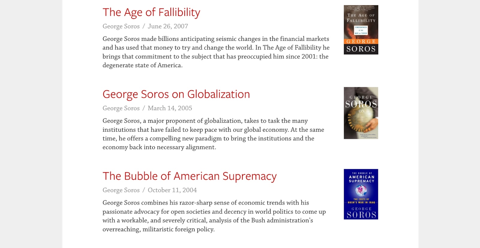 George Soros книги