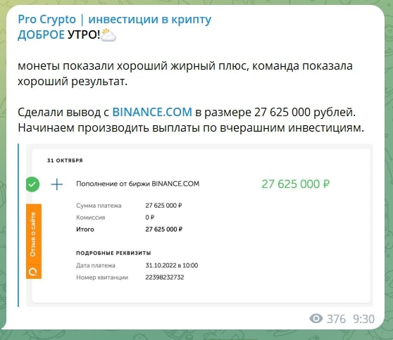 Pro Crypto telegram