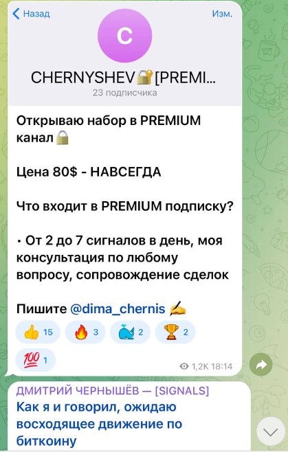 Дмитрий Чернышев телеграм канал