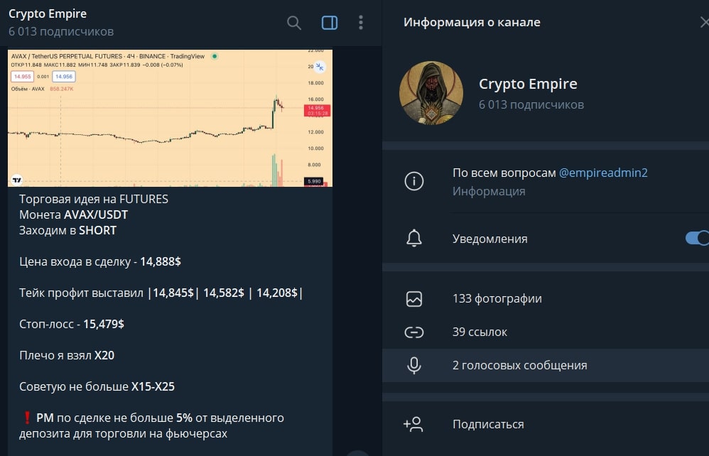 Crypto empire телеграмм