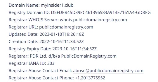 Insider Club домен