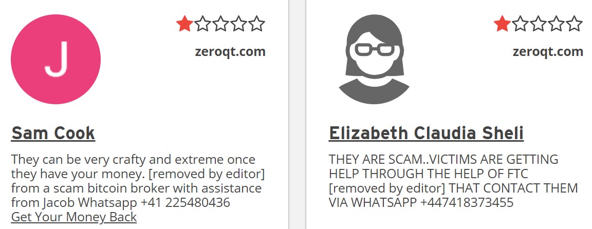 Отзывы о Zeroqt.com