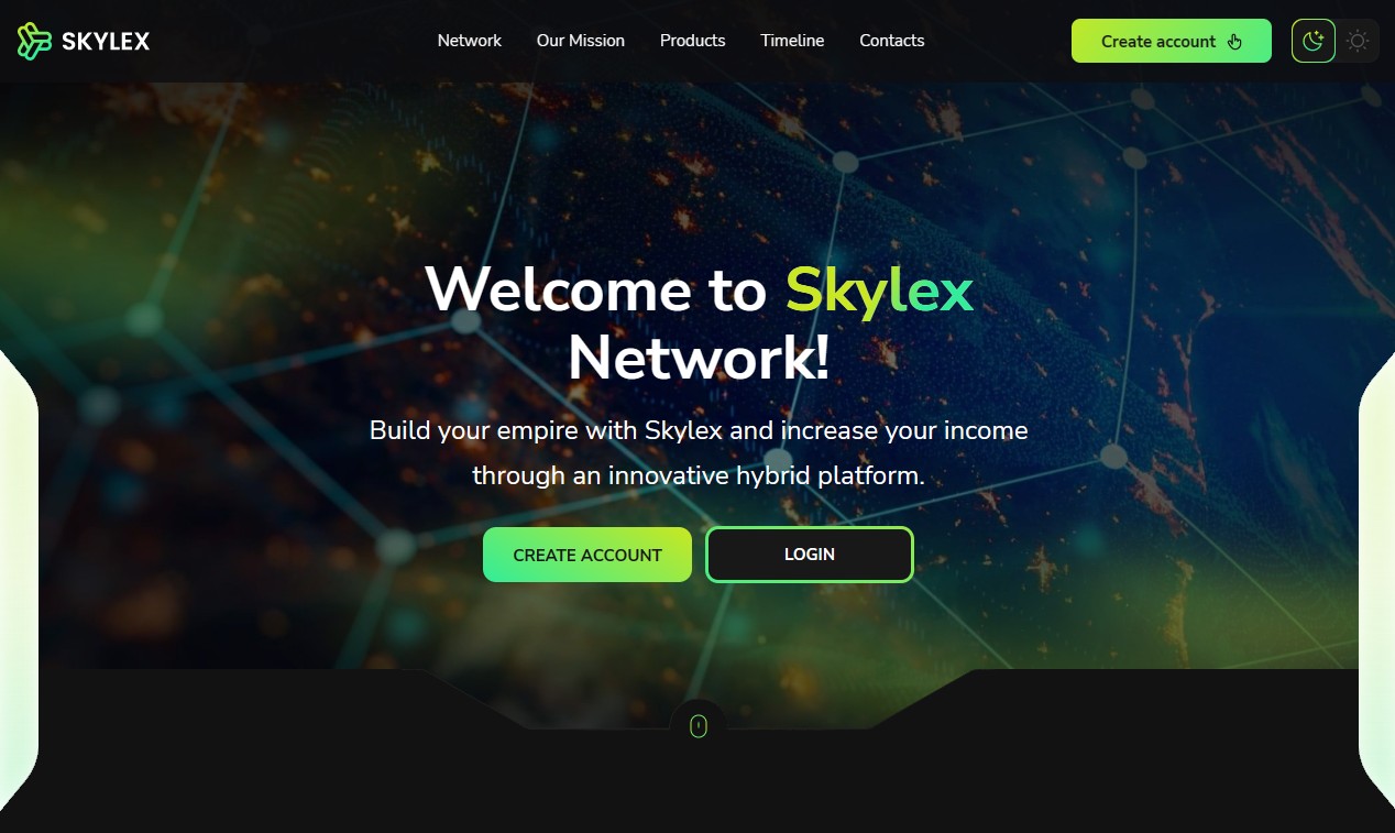 Skylex Network обзор сайта