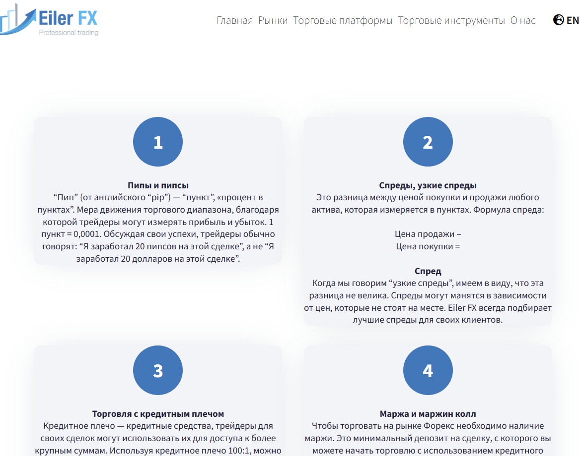 Обзор проекта Eilerfx Trade