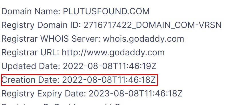 Сайт Plutus домен