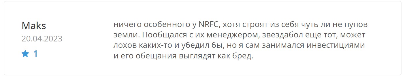 NOBLE RUSSIAN FINANCE CLUB отзывы