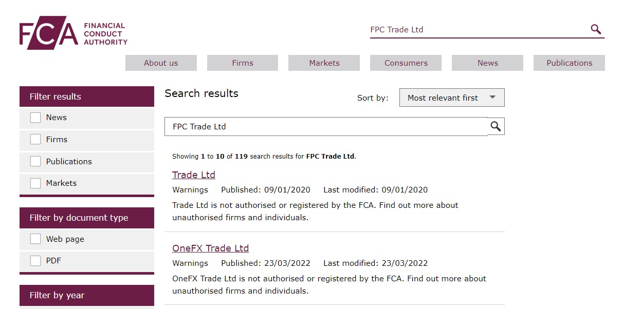 FPC Trade обзор брокера