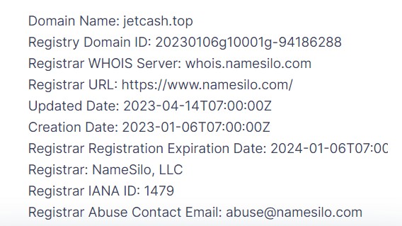 jet cash домен сайта