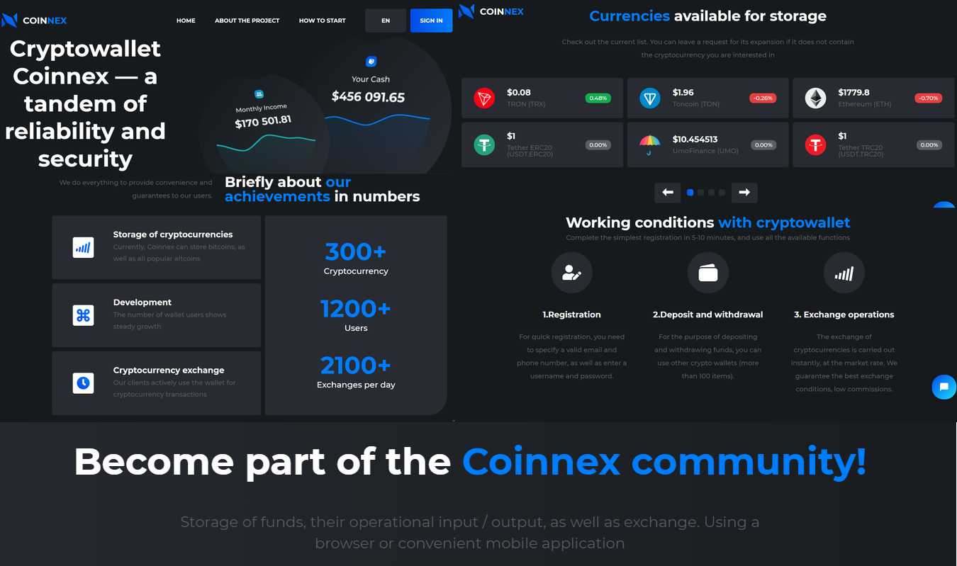 Coinnex обзор сайта