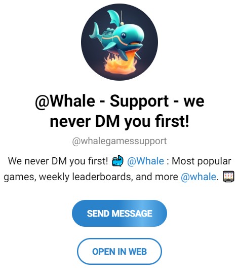 Whalegames bot телеграм