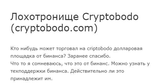 CryptoBodo обзор проекта