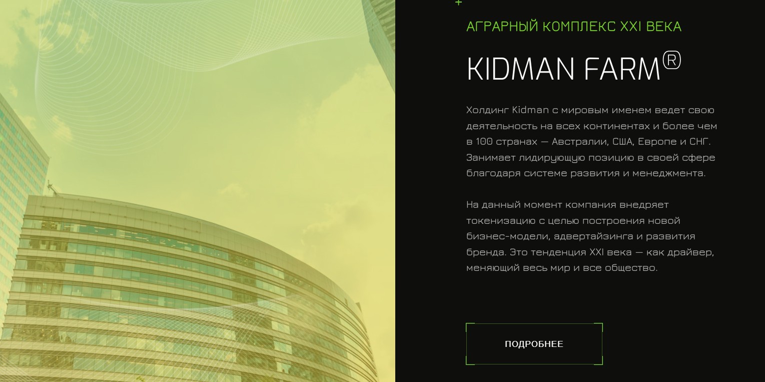 Kidman Farm Holding обзор компании