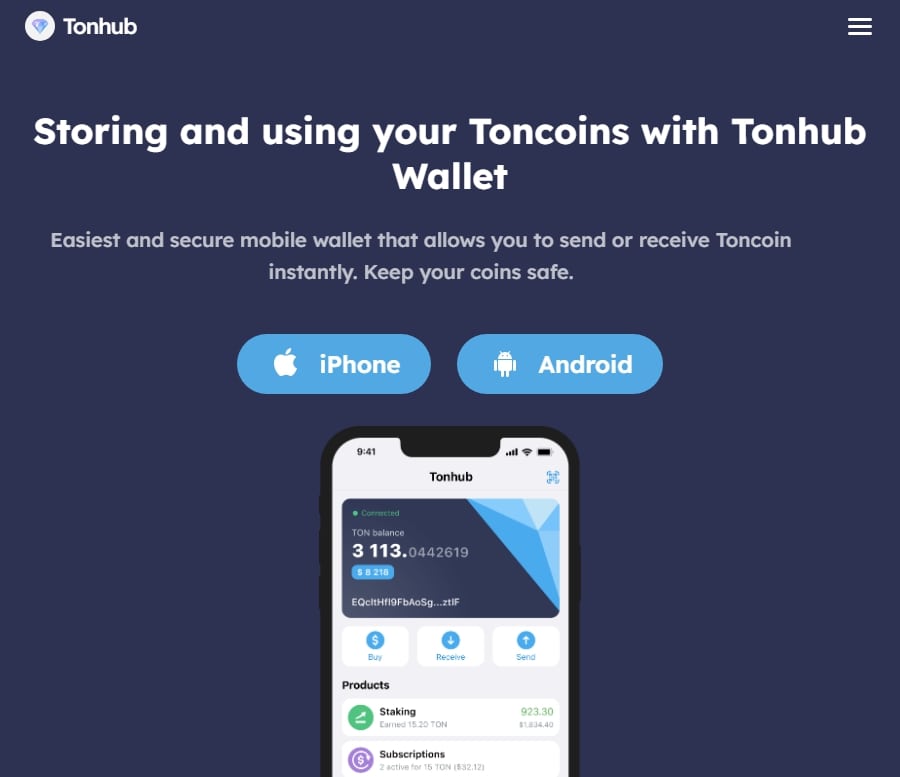 TonHub сайт