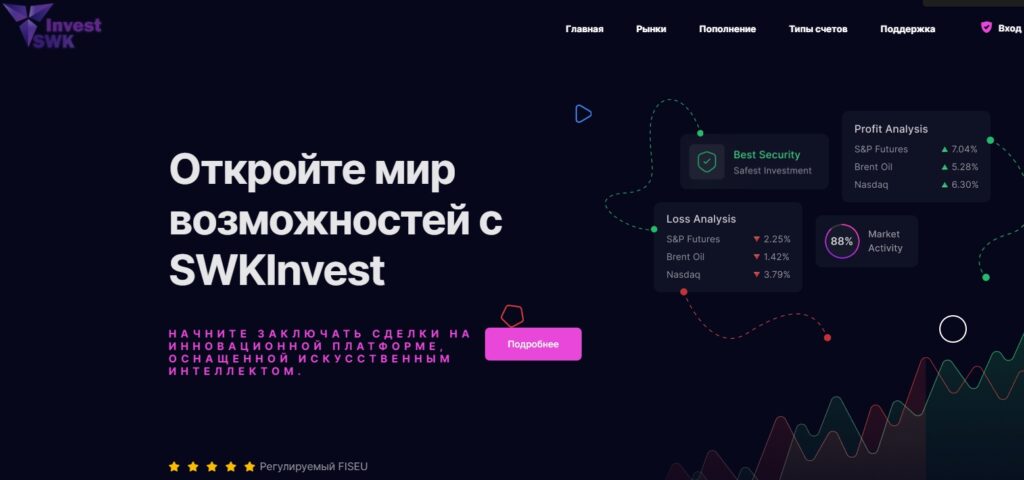 SWK Invest - сайт