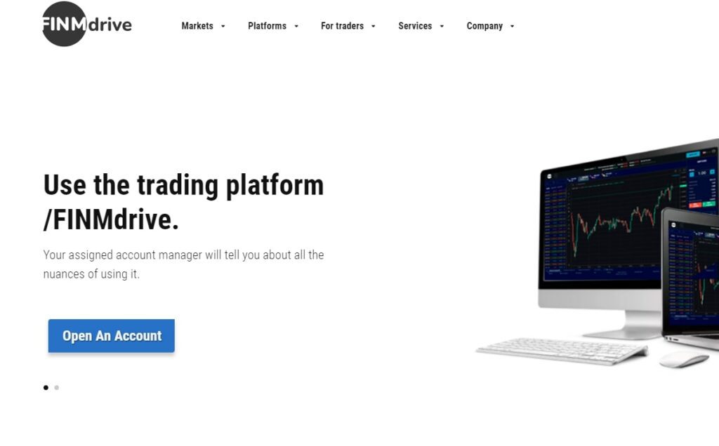 Сайт FINMdrive Trade Platform