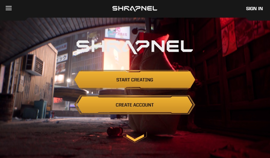 Сайт Shrapnel Game