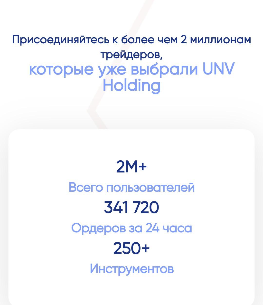 Unv Holding - статистика