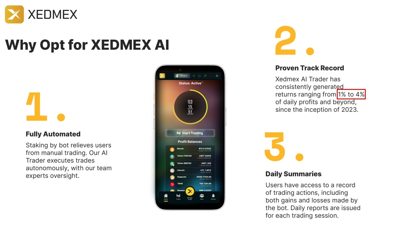 Xedmex AI Trader инфа