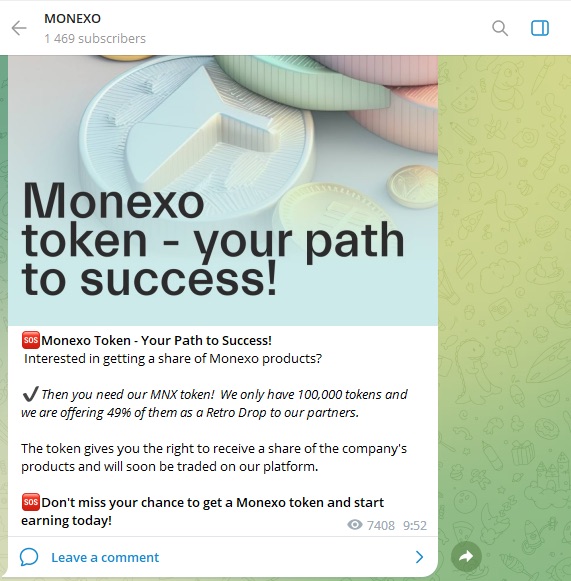 Телеграм-канал Monexo Invest