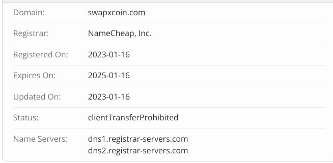 SwapxCoin домен