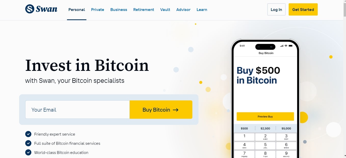 Swan Bitcoin сайт